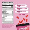 Shameless Snacks - Healthy Low Calorie Snacks, Low Carb Keto Gummies (Gluten Free Candy) - 6 Pack Red Raspberry Sour Scouts - Image 3