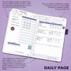 Clever Fox Fitness & Food Journal – Nutrition & Workout Planner for Women & Men – Diet & Gym Exercise Log Book with Calendars, Diet & Training Trackers - Undated, A5 Size, Hardcover (Purple) - Image 3
