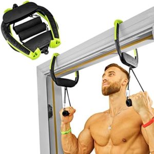 Portable Pull Up Bar,2-generation upgraded version with bearings,doorway pull-up bar installed in just 8 seconds, suitable for home and travel workouts.