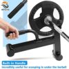 BRTGYM Deadlift Jack Barbell Stand,Carbon Steel Made,Easily Load and Unload 600lb Barbell Plates for Deadlift Exercise, Weight Training, Home Gym (Black Powder Coated) - Image 4