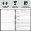 Fitness Journal - Workout Journal/Planner,8.3" x 6.3", Fitness Planner to Track Workout Process, 178 Pages with PP Cover + 2 Goals/Note Pages+ Twin-wire Binding - Image 5