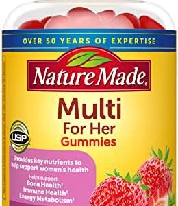 Nature Made Multivitamin For Her, Womens Multivitamin for Daily Nutritional Support, 70 Gummies, 35 Day Supply