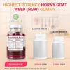 Potent Horny Goat Weed Gummies (60ct 800mg) Horny Goat Weed for Men & Women Epimedium Extract for Natural Energy Boost, Performance, Stamina & Drive - Natural Grapefruit Flavor Chew [Upgraded Gummies] - Image 4