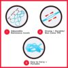 Walk at Home Workout Bands 7 Ring Adjustable Resistance Bands for Working Out Home Workout Walking Exercise Workout Bands Fitness Program Exercise Bands Stretch Bands for Recovery - Image 5