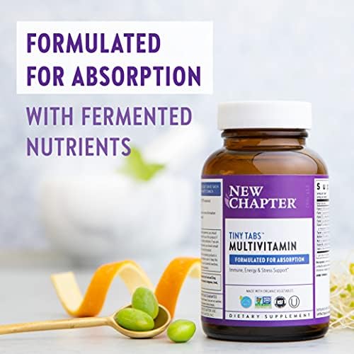 New Chapter Tiny Tabs Multivitamin with Energy Stress and Immune Support + Vitamin D3 + B Vitamins, 192 Count - Image 5