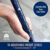 DMI Walking Cane, Walking Stick, Foldable Canes for Men, Walking Cane for Women, FSA HSA Eligible Walking Sticks for Seniors, Foldable Mobility and Daily Living Aids, Adjusts from 33-37, Floral - Image 3