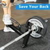 BRTGYM Deadlift Jack Barbell Stand,Carbon Steel Made,Easily Load and Unload 600lb Barbell Plates for Deadlift Exercise, Weight Training, Home Gym (Black Powder Coated) - Image 6