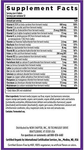 New Chapter Tiny Tabs Multivitamin with Energy Stress and Immune Support + Vitamin D3 + B Vitamins, 192 Count - Image 6