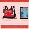 Toddlers Leash for Walking + Anti Lost Wrist Link Safety Wrist 4 in 1 for Toddlers, Child, Babies & Kids, Safety Harness Kids Walking Wristband Assistant Strap Belt (Red Minnie Toddler Leash) - Image 4