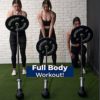 Barbell Bomb by ABMAT - Turn any surface into a Barbell Landmine exercise - Presses, Rows, Rotation, Split Squats, Lumberjacks and more. Black, One-piece molded foam - Image 5