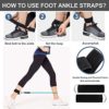 Resistance Bands with Handles for Women and Men,5 Levels Exercise Bands Up to 150 lbs,Workout Bands,Door Anchor, Ankle Straps for Training,Physical Therapy, Yoga, Pilates - Image 6