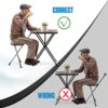 BigAlex Walking Cane with Seat Lightweight Cane Seat for Seniors Adjustable Folding Cane Chair for Women with 3 No-Slip Legs and Comfortable Handle - Image 5