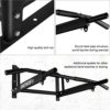 ONETWOFIT Wall Mounted Pull Up Bar with More Stable 6-Hole Design for Indoor and Outdoor Use, Maximum Weight 440 Lbs OT103 - Image 6