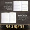 Fitness Journal , Workout Journal ,  Fitness Planner for Men and Women , Weight Loss Journal with Calendars , Workout Log Book , Workout Planner , Workout Log , Workout Notebook , Workout Book ,  WeightlossJournal and Planner , ExceriseBook , A5 Size , Hardcover , PU leather material   - Image 5