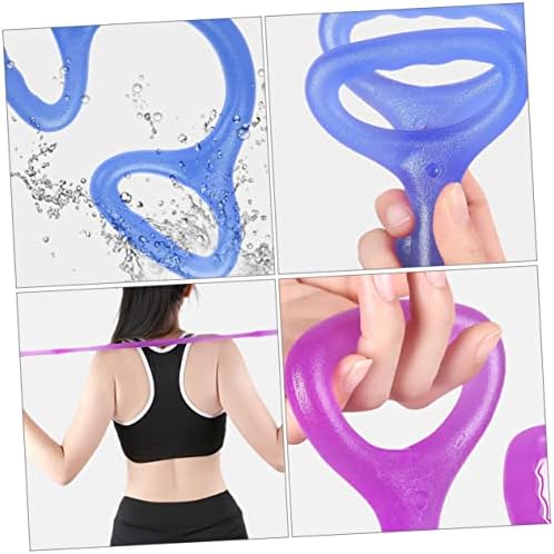 Healeved 2 Pieces Pull Rope Yoga Stretching Straps Exercise Stretch Bands Exercise Bands Resistance Elastic Rope for Exercise Resistance Band Exercise Fitness Equipment Fitness Yoga Band - Image 9