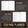 Fitness Journal , Workout Journal ,  Fitness Planner for Men and Women , Weight Loss Journal with Calendars , Workout Log Book , Workout Planner , Workout Log , Workout Notebook , Workout Book ,  WeightlossJournal and Planner , ExceriseBook , A5 Size , Hardcover , PU leather material   - Image 4