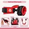 Toddlers Leash for Walking + Anti Lost Wrist Link Safety Wrist 4 in 1 for Toddlers, Child, Babies & Kids, Safety Harness Kids Walking Wristband Assistant Strap Belt (Red Minnie Toddler Leash) - Image 5