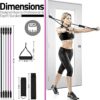 Resistance Bands with Handles for Women and Men,5 Levels Exercise Bands Up to 150 lbs,Workout Bands,Door Anchor, Ankle Straps for Training,Physical Therapy, Yoga, Pilates - Image 4