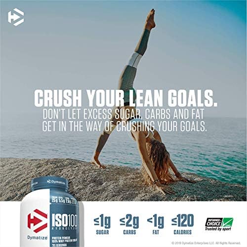 Dymatize ISO100 Hydrolyzed Protein Powder, 100% Whey Isolate Protein, 25g of Protein, 5.5g BCAAs, Gluten Free, Fast Absorbing, Easy Digesting, Cocoa Pebbles, 20 Servings - Image 4