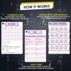 Flexies Pilates Ring Workout Cards -58 Exercise ring Card with Pilates circle Work Out Posture, Instruction & Breathing Tips | Free Dry-Erase Marker & Binding ring|Pilates Equipment Thigh Master guide - Image 5