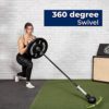 Barbell Bomb by ABMAT - Turn any surface into a Barbell Landmine exercise - Presses, Rows, Rotation, Split Squats, Lumberjacks and more. Black, One-piece molded foam - Image 6