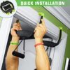 Portable Pull Up Bar,2-generation upgraded version with bearings,doorway pull-up bar installed in just 8 seconds, suitable for home and travel workouts. - Image 2