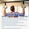 Yes4All Rotating Pull Up Handles for Chin Up Bar, Barbell with Non-Slip & Foam Pad Grips - Doorway Trainer Raised Height Hooks With Thick Rack Pads - Twist Motion for Strength Training Attachment - Image 4