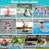 Gymnastics Mat Air Tumbling Mat 13ft/16ft/20ft Tumble Track, Inflatable Training Mat 4/8 inch Thickness Gymnastics Air Floor with Electric Air Pump for Home Use/Tumbing Meditation/Cheerleading/Water Use - Image 7
