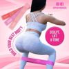 Peach Bands Hip Band Set - Fabric Resistance Bands - Exercise Bands for Leg and Butt Workouts - Image 2