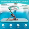 Gymnastics Mat Air Tumbling Mat 13ft/16ft/20ft Tumble Track, Inflatable Training Mat 4/8 inch Thickness Gymnastics Air Floor with Electric Air Pump for Home Use/Tumbing Meditation/Cheerleading/Water Use - Image 4