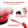 Toddlers Leash for Walking + Anti Lost Wrist Link Safety Wrist 4 in 1 for Toddlers, Child, Babies & Kids, Safety Harness Kids Walking Wristband Assistant Strap Belt (Red Minnie Toddler Leash) - Image 8