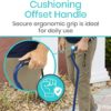 Vive Walking Cane - Heavy Duty Adjustable Cane 29"-38”, Supports Up to 600lb - Ergonomic Offset Hand Grip - Bariatric Cane Walking Stick for Men, Women, Senior, Adult - 3/4 Inch Rubber, Mobility Aid - Image 4