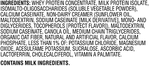 Muscle Milk Genuine Protein Powder, Vanilla Crème, 1.93 Pounds, 12 Servings, 32g Protein, 2g Sugar, Calcium, Vitamins A, C & D, NSF Certified for Sport, Energizing Snack, Packaging May Vary - Image 6