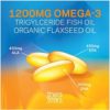 TheraTears 1200mg Omega 3 Supplement for Eye Nutrition, Organic Flaxseed Triglyceride Fish Oil and Vitamin E, 90 Count - Image 5