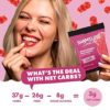 Shameless Snacks - Healthy Low Calorie Snacks, Low Carb Keto Gummies (Gluten Free Candy) - 6 Pack Red Raspberry Sour Scouts - Image 6