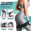 Portzon Resistance Loop Exercise Bands for Home Fitness Stretching Strength Training , Black - Image 3
