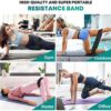 Portzon Resistance Loop Exercise Bands for Home Fitness Stretching Strength Training , Black - Image 6