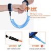 Locisne Anti Lost Wrist Link[2 Pack], Child Leash Toddler Safety Harness for Outdoor Activities, 5.9ft (Blue+Orange) - Image 4