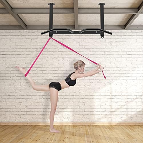 Kipika Heavy Duty Ceiling Mounted Pull Up Bar, Highly Adjustable, Multifunctional Chin Up Bar, Body Workout Home Gym System, Punching Bag Hanger, Resistance Bands Training - Image 5