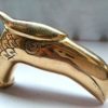 Aaban Nautical Eagle Head Cast Brass Outside Handle Solid Vintage Cane Walking Stick Handle A - Image 2