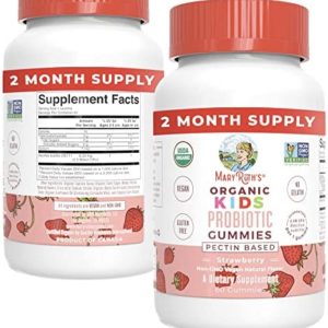 MaryRuth Organics Probiotic | USDA Organic Probiotic Gummies | Probiotic Digestive Support | Immune Support | Digestive & Gut Health Supplement | Vegan | Non-GMO | Gluten Free | 60 Count