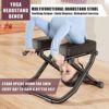 Yoga Headstand Bench, Feet Up Yoga Headstand Bench, Headstand Chair, Yoga Inversion Bench, Inversion Bench Foldable Inversion Chair Handstand Machine Can Support 330 Lbs Treat Back Pain - Image 3