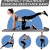 Resistance Bands with Handles for Women and Men,5 Levels Exercise Bands Up to 150 lbs,Workout Bands,Door Anchor, Ankle Straps for Training,Physical Therapy, Yoga, Pilates - Image 7