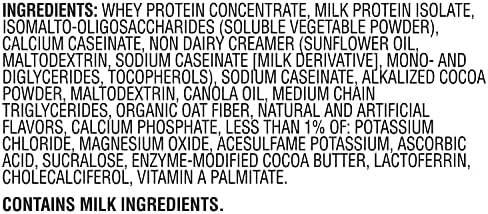 Muscle Milk Genuine Protein Powder, Chocolate, 1.93 Pounds, 12 Servings, 32g Protein, 3g Sugar, Calcium, Vitamins A, C & D, NSF Certified for Sport, Energizing Snack, Packaging May Vary - Image 6