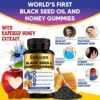 Sakoon nutrition Black Seed Oil & Honey Gummies W/ 2%+ THYMOQUINONE | Nigella Sativa Seeds| Super antioxidant for Immune Support, Joints, Digestion, Hair & Skin | 60 Gummies - Image 2