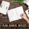Fitness Journal , Workout Journal ,  Fitness Planner for Men and Women , Weight Loss Journal with Calendars , Workout Log Book , Workout Planner , Workout Log , Workout Notebook , Workout Book ,  WeightlossJournal and Planner , ExceriseBook , A5 Size , Hardcover , PU leather material   - Image 3