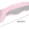 Yoga Stretching Band, Convenient Yoga Stretching Pull Band Short Plush Fabric Comfortable Yoga Exercise Belt Indoor Yoga Strap for Yoga(Pink) - Image 3