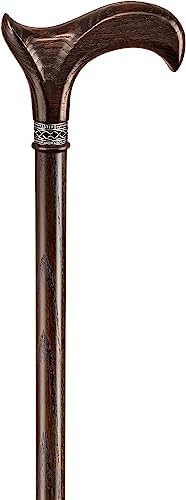 Handmade Ergonomic Walking Cane for Men and Women - Stylish Derby Oak Wood Cane - Cool Walking Stick - Image 5
