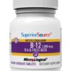 Superior Source No Shot Vitamin B12 Methylcobalamin (1000 mcg), B6, Folic Acid, Quick Dissolve Sublingual Tablets, 60 Ct, Increase Energy, Healthy Heart, Boost Metabolism, Stress Support, Non-GMO - Image 3