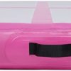LOYALHEARTDY Square Tumbling Mat 3.3FT Air Track 3.94" Thickened Yoga Mat Inflatable Air Gymnastics Mat with Air Pump Ideal for Home Use Training Cheerleading Yoga Grey+Pink - Image 5